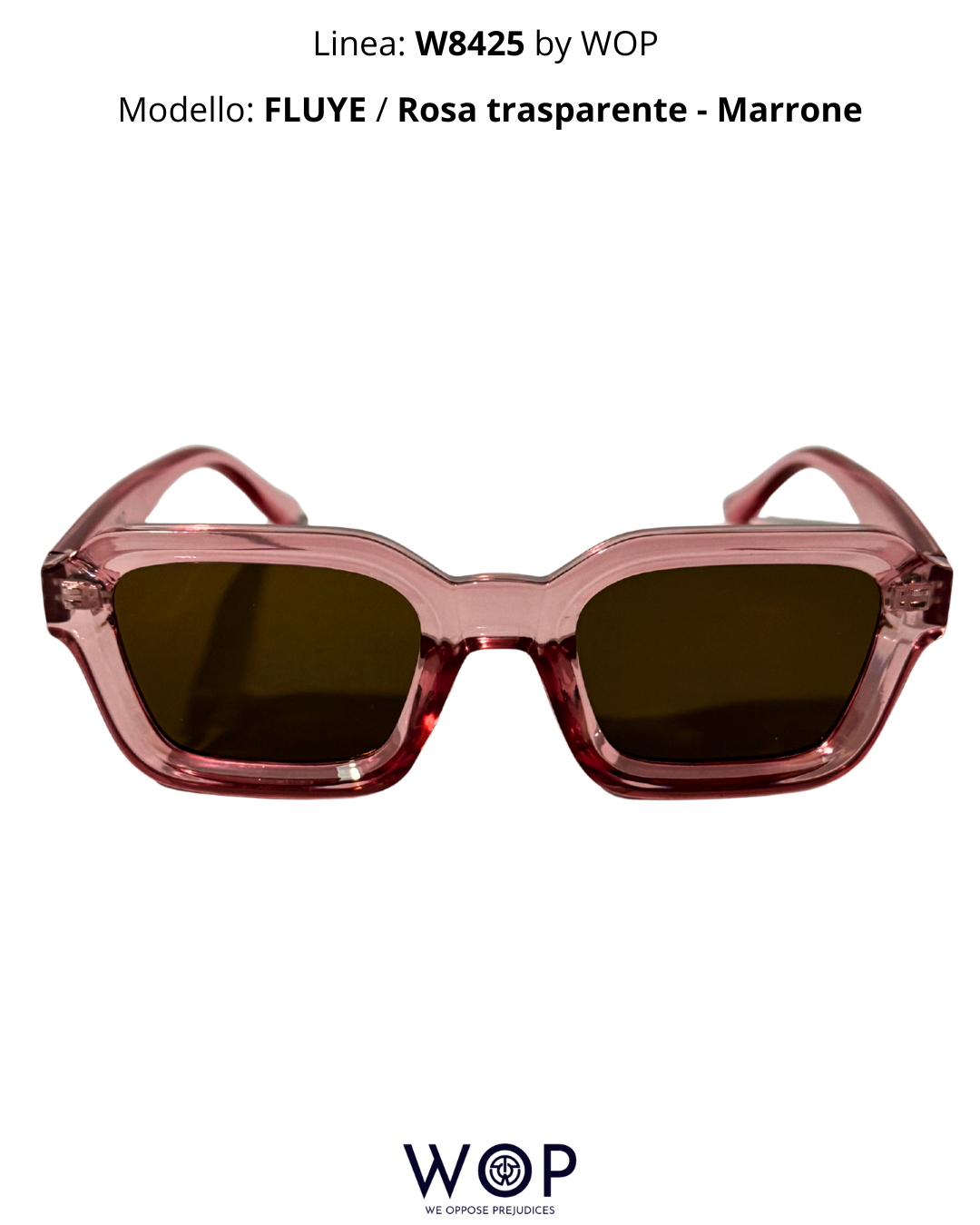 FLUYE / Rosa Trasparente - Marrone