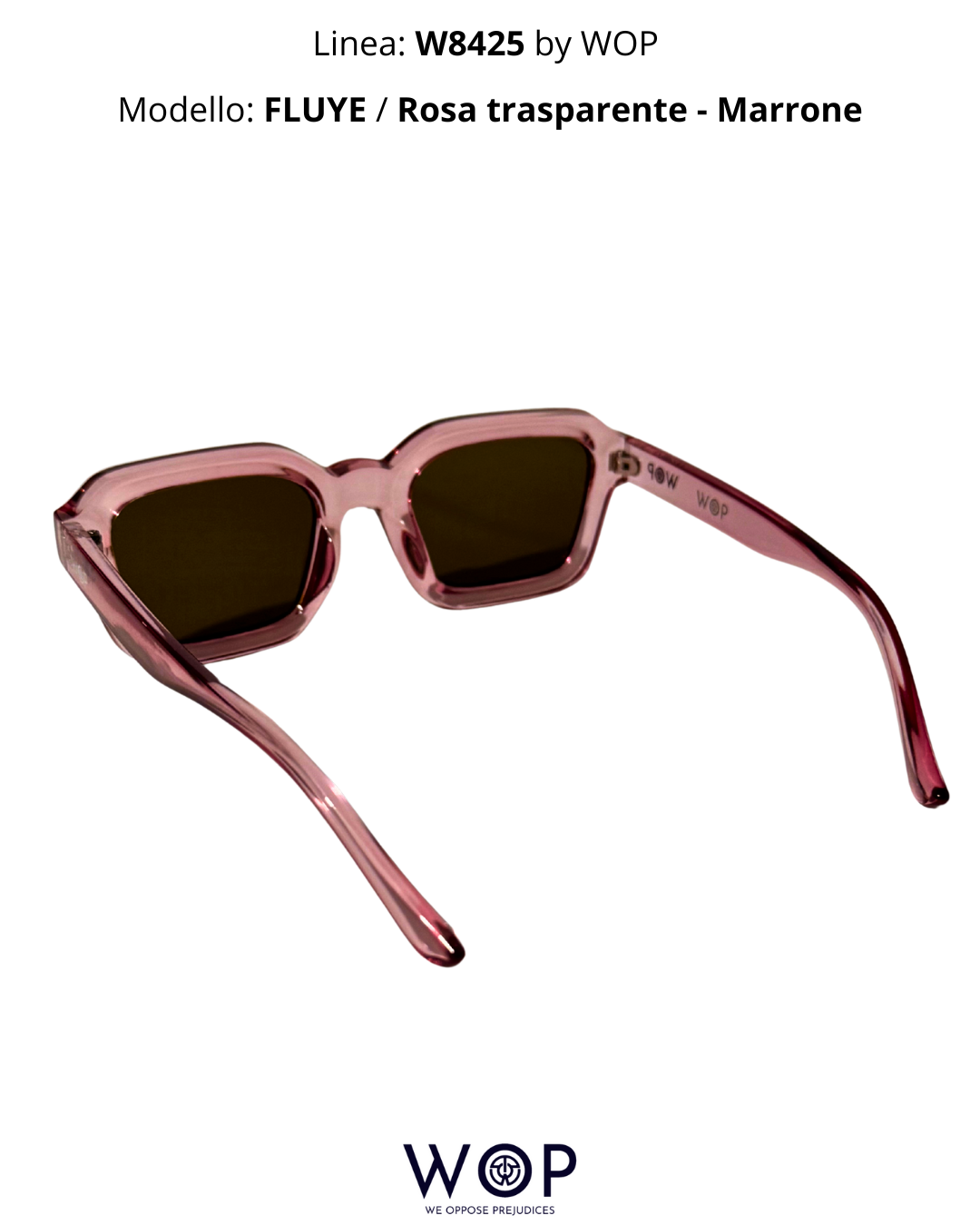 FLUYE / Rosa Trasparente - Marrone