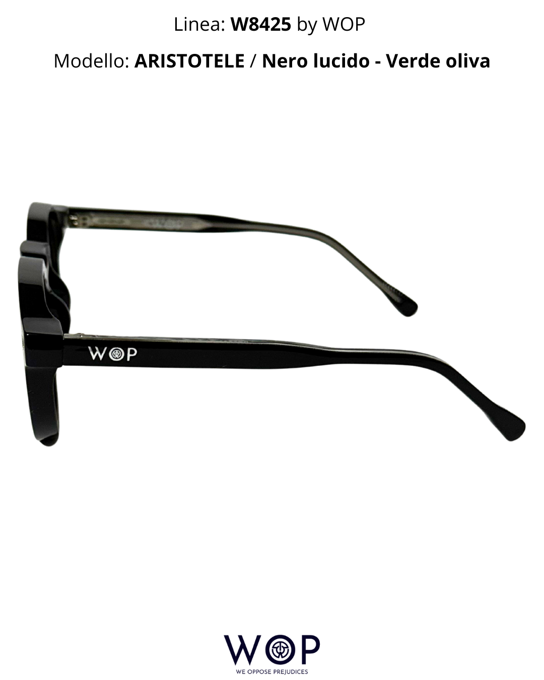 ARISTOTELE / Nero Lucido - Verde Oliva